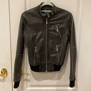 Aritzia Doma Leather Jacket